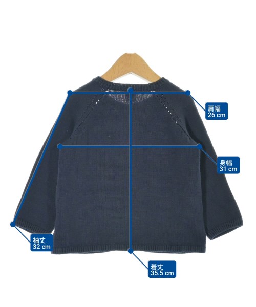PETIT BATEAU（プチバトー）ニット 紺 サイズ:95(36M) キッズ/2200698011090