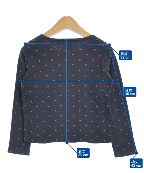 PETIT BATEAU（プチバトー）Tシャツ・カットソー 紺 サイズ:128(9T-10T) キッズ/2200703496256