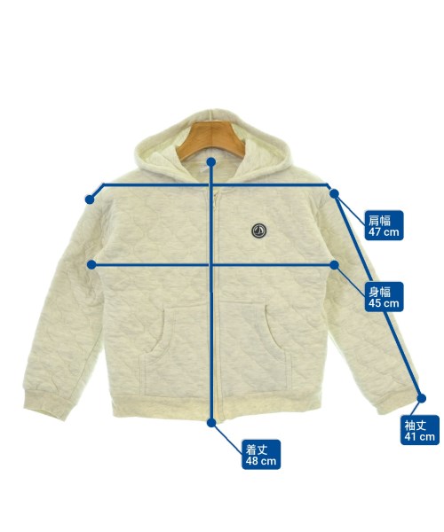 PETIT BATEAU（プチバトー）パーカー 白 サイズ:128(9T-10T) キッズ/2200661319017