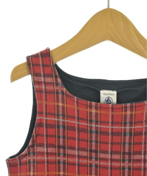 PETIT BATEAU（プチバトー）ワンピース（その他） 赤 サイズ:110(5T-6T) キッズ/2200667007017