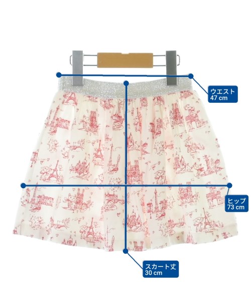 PETIT BATEAU（プチバトー）スカート（その他） 白 サイズ:120(7T-8T) キッズ/2200667007048