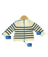 PETIT BATEAU（プチバトー）ニット 白 サイズ:60(3M) キッズ/2200679536093
