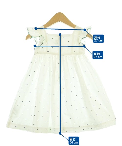 PETIT BATEAU（プチバトー）ワンピース（その他） 白 サイズ:95(36M) キッズ/2200686147084