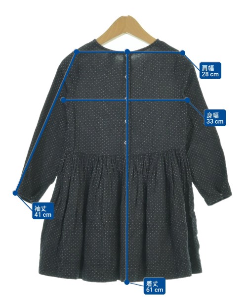 PETIT BATEAU（プチバトー）ワンピース（その他） 紺 サイズ:120(7T-8T) キッズ/2200693145028
