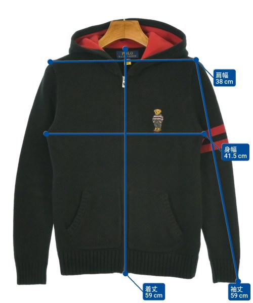 Polo Ralph Lauren（ポロラルフローレン）ニット 黒 サイズ:M(120cm位) キッズ/2200632181056