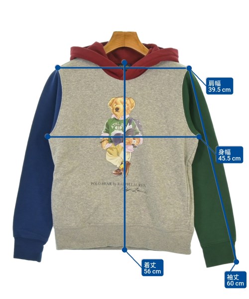 Polo Ralph Lauren（ポロラルフローレン）パーカー グレー サイズ:M(120cm位) キッズ/2200632181421