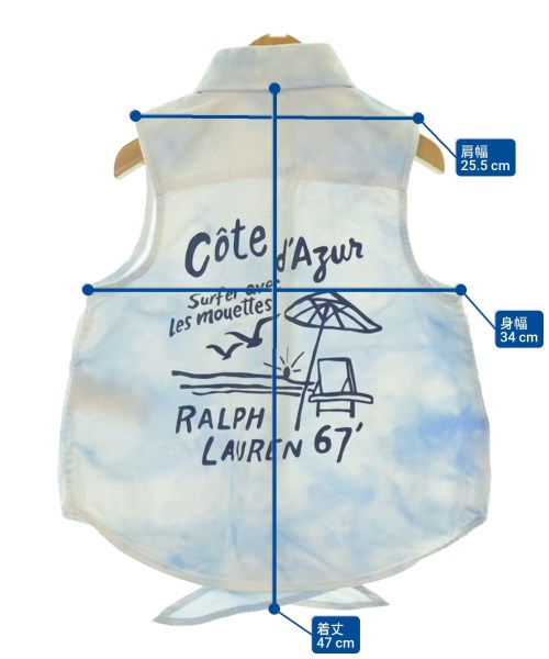 Polo Ralph Lauren（ポロラルフローレン）シャツ 青 サイズ:120(7T-8T) キッズ/2200634284151