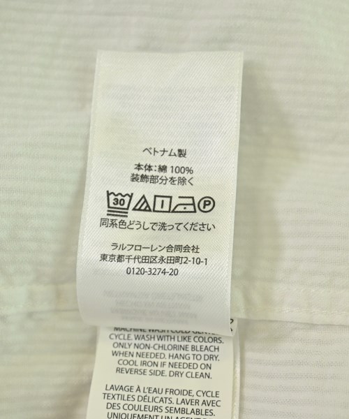 Polo Ralph Lauren（ポロラルフローレン）シャツ 白 サイズ:130(9T-10T) キッズ/2200688108236