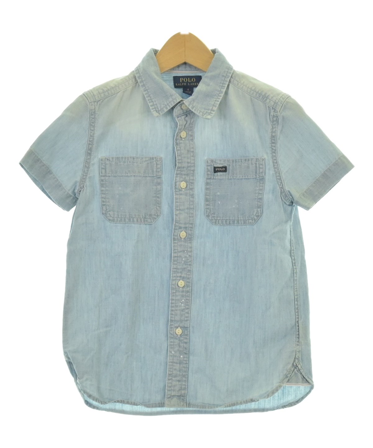Polo Ralph Lauren（ポロラルフローレン）シャツ 青 サイズ:120(7T-8T