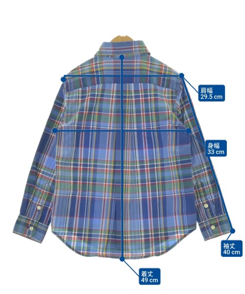Polo Ralph Lauren（ポロラルフローレン）シャツ 青 サイズ:115(7T-8T) キッズ/2200679804215