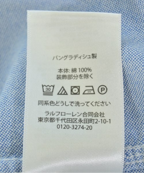 Polo Ralph Lauren（ポロラルフローレン）シャツ 青 サイズ:120(7T-8T) キッズ/2200694117123