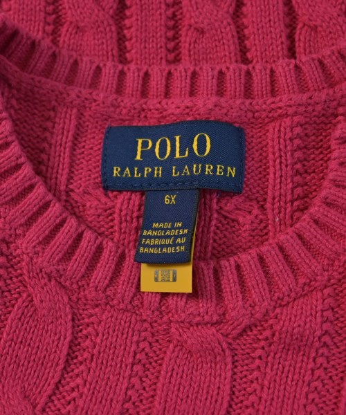 Polo Ralph Lauren（ポロラルフローレン）ニット ピンク サイズ:125(9T-10T) キッズ/2200640338039