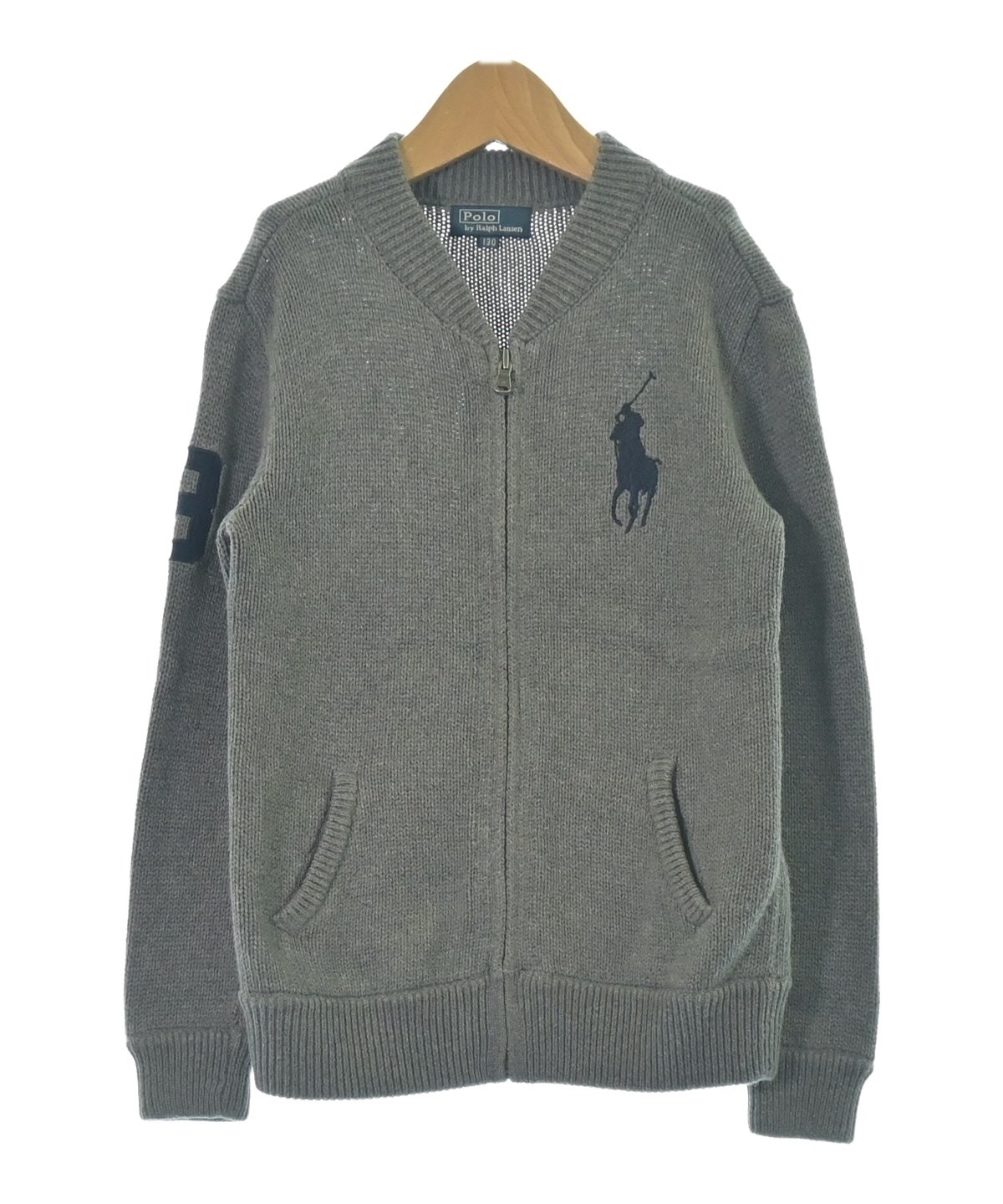 Polo Ralph Lauren（ポロラルフローレン）ニット グレー サイズ:130(9T
