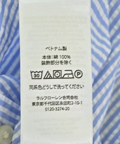 Polo Ralph Lauren（ポロラルフローレン）シャツ 青 サイズ:120(7T-8T) キッズ/2200720525175