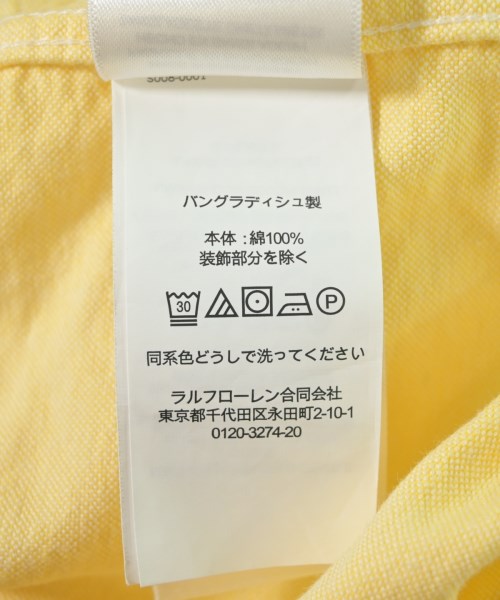 Polo Ralph Lauren（ポロラルフローレン）シャツ 黄 サイズ:170(17T-18T) キッズ/2200724380046
