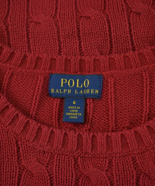 Polo Ralph Lauren（ポロラルフローレン）ニット 赤 サイズ:120(7T-8T) キッズ/2200681532113