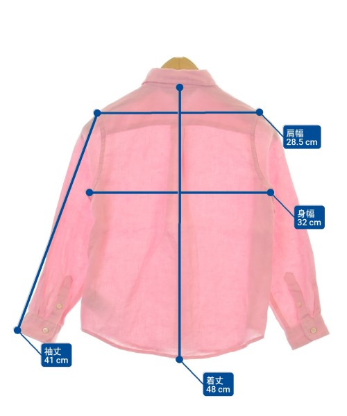 Polo Ralph Lauren（ポロラルフローレン）シャツ ピンク サイズ:120(7T-8T) キッズ/2200686332022