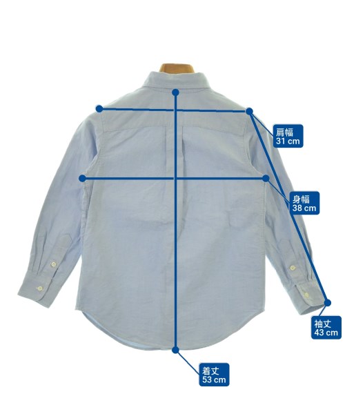 Polo Ralph Lauren（ポロラルフローレン）シャツ 青 サイズ:120(7T-8T) キッズ/2200686376132