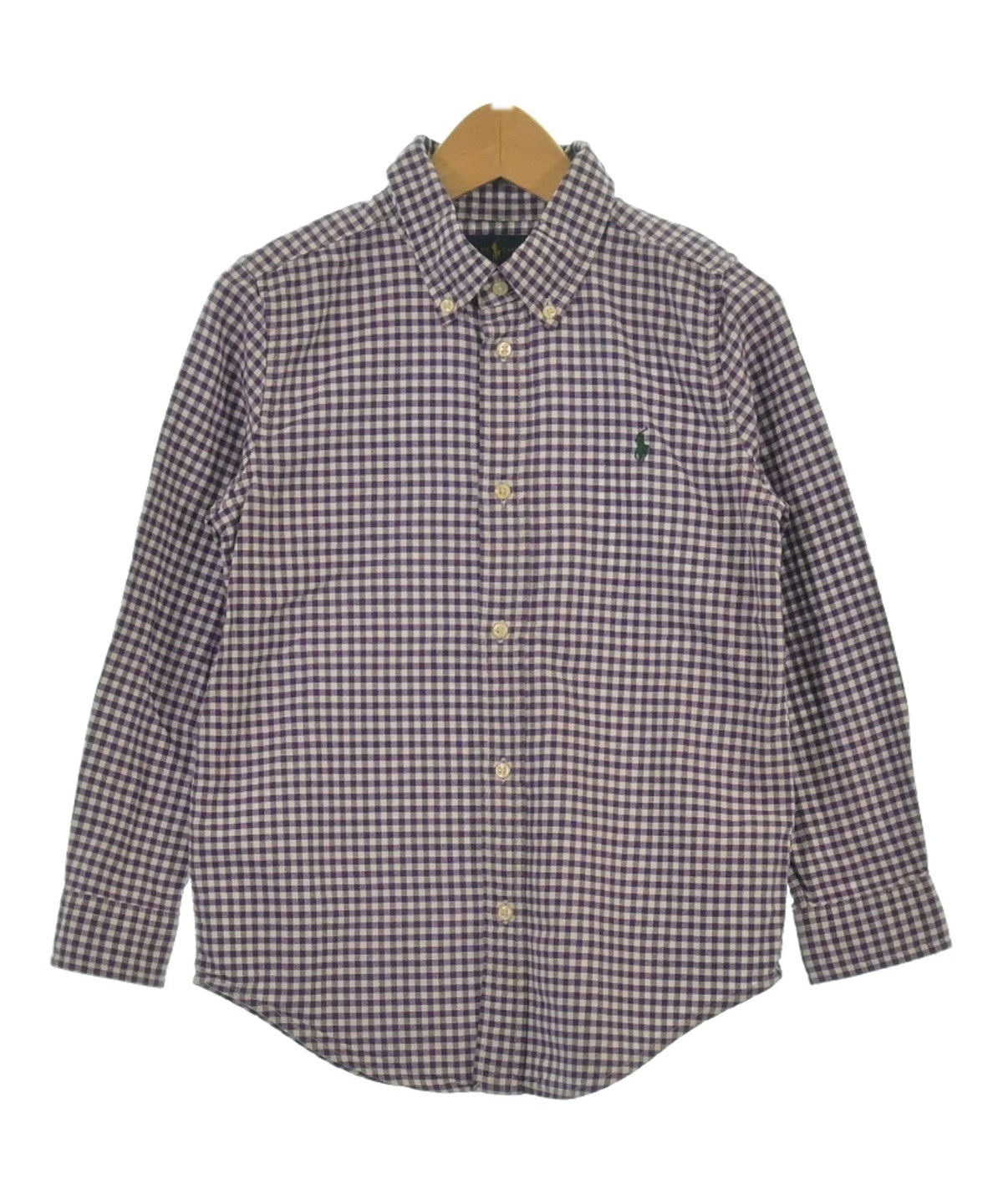 送料無料 日本 Ralph Lauren（ラルフローレン）シャツ サイズ:130(9T-10T 紫 トップス