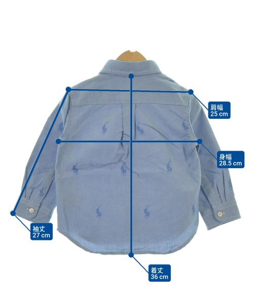 Ralph Lauren（ラルフローレン）シャツ 青 サイズ:85(24M) キッズ/2200615211022