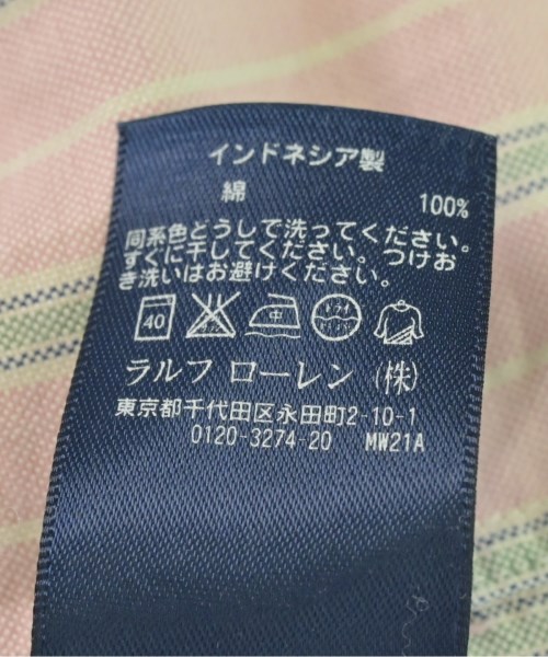 Polo Ralph Lauren（ポロラルフローレン）シャツ ピンク サイズ:110(5T-6T) キッズ/2200690949070