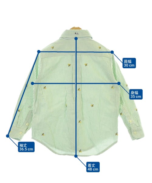 Ralph Lauren（ラルフローレン）シャツ 緑 サイズ:100(3T-4T) キッズ/2200662879022
