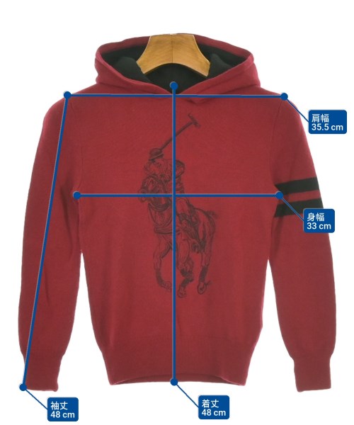 Ralph Lauren（ラルフローレン）ニット 赤 サイズ:140(11T-12T) キッズ/2200668808088