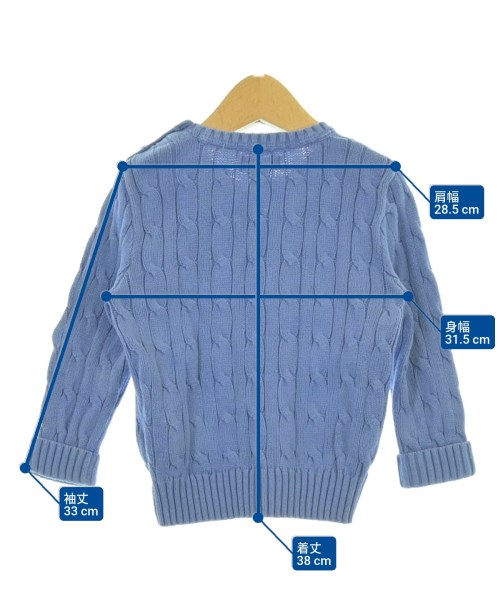 Ralph Lauren（ラルフローレン）ニット 青 サイズ:90(24M) キッズ/2200680621016