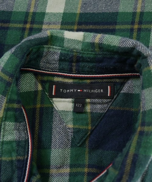 TOMMY HILFIGER（トミーヒルフィガー）シャツ 緑 サイズ:122(7T-8T) キッズ/2200640385064