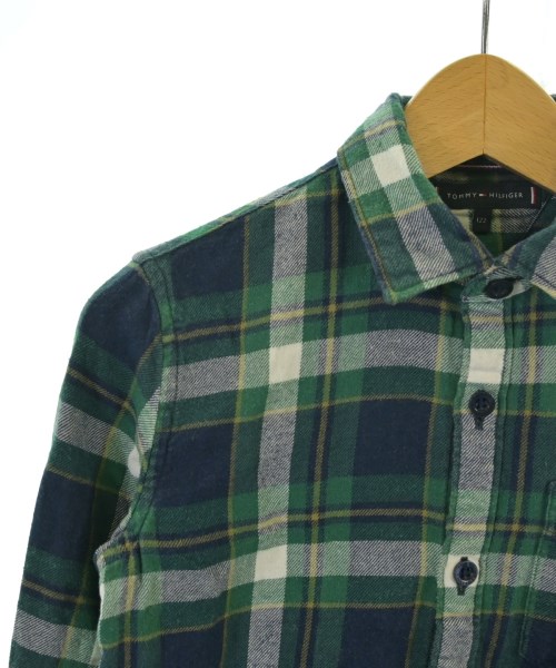 TOMMY HILFIGER（トミーヒルフィガー）シャツ 緑 サイズ:122(7T-8T) キッズ/2200640385064