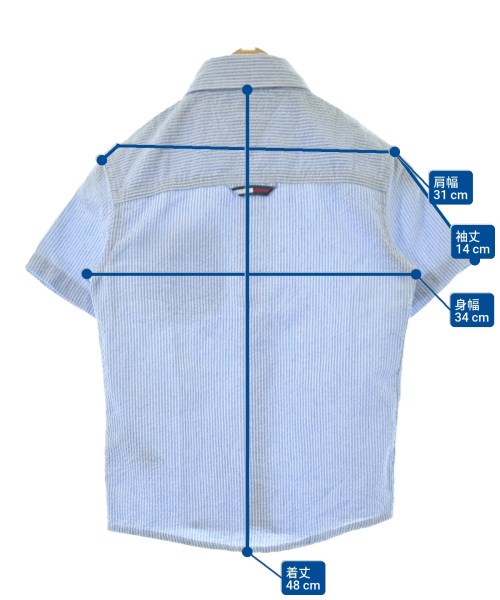TOMMY HILFIGER（トミーヒルフィガー）シャツ 青 サイズ:110(5T-6T) キッズ/2200641072048