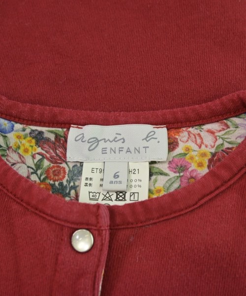Agnes b. ENFANT（アニエスベーアンファン）スウェット 赤 サイズ:110(5T-6T) キッズ/2200684267142