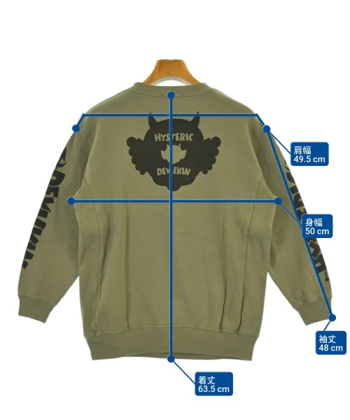 HYSTERIC MINI（ヒステリックミニ）スウェット カーキ サイズ:130(9T-10T) キッズ/2200639618012