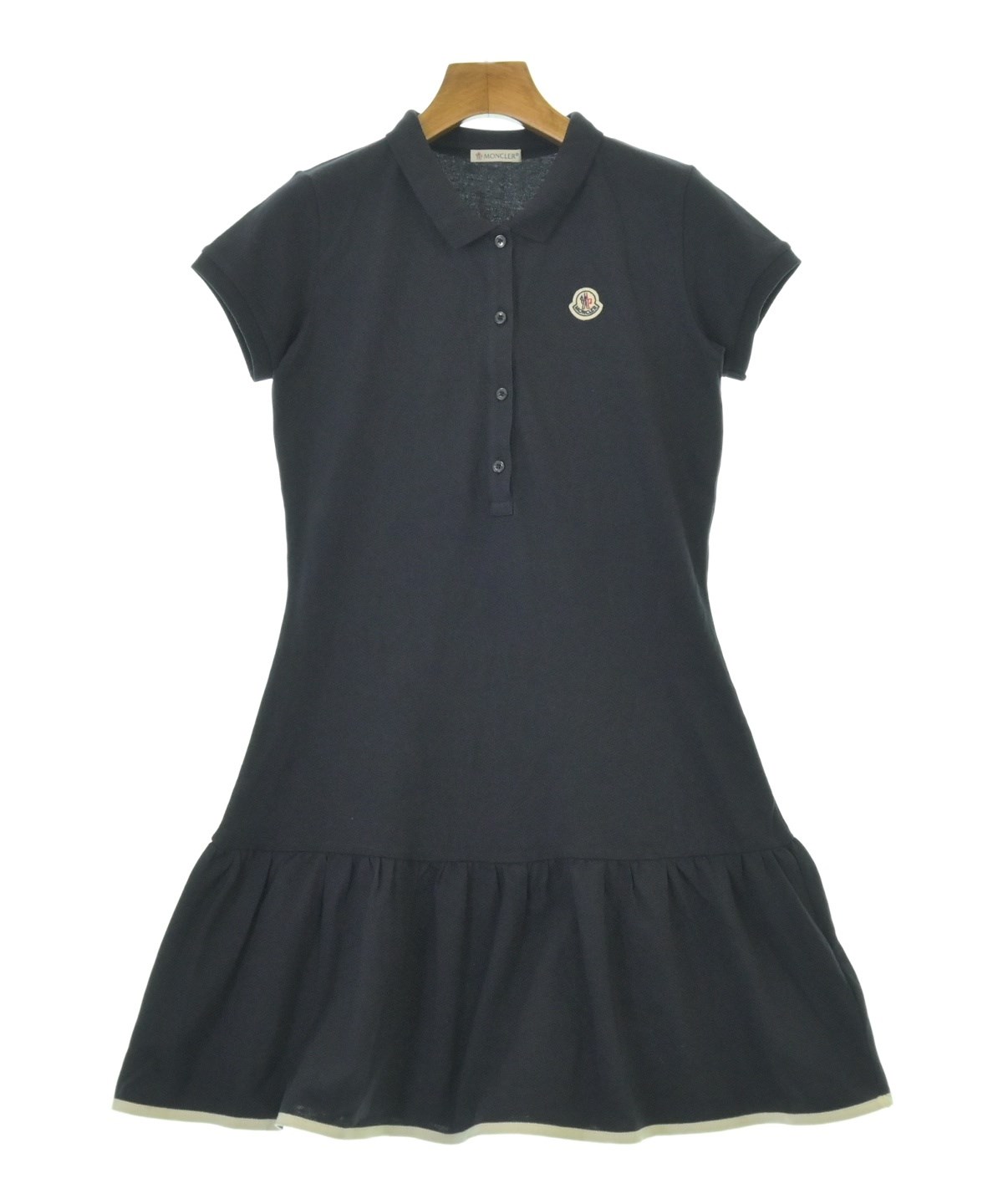 MONCLER　モンクレール　ボーダーワンピース　S MONCLER（モンクレール）ワンピース（その他） 紺 サイズ:154(13T-14T