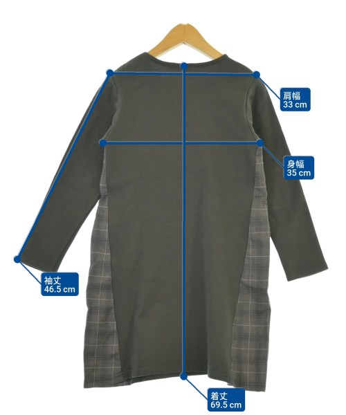 BeBe（ベベ）ワンピース（その他） グレー サイズ:130(9T-10T) キッズ/2200619635077