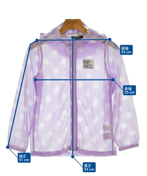 BeBe（ベベ）Tシャツ・カットソー 紫 サイズ:130(9T-10T) キッズ/2200650438026