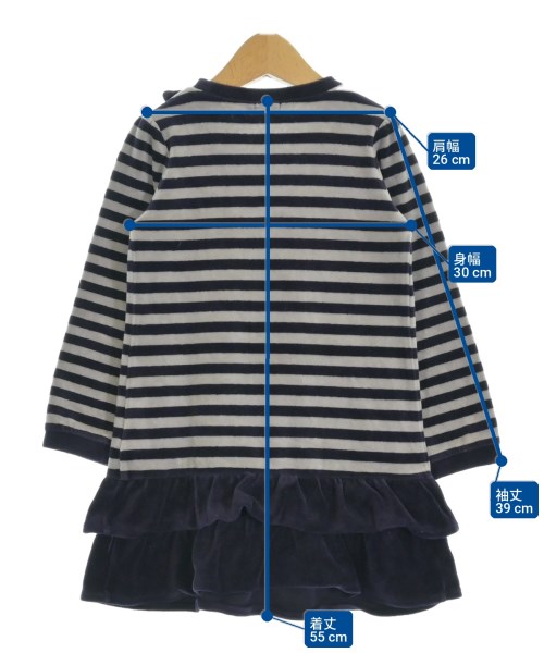 BeBe（ベベ）ワンピース（その他） 紺 サイズ:110(5T-6T) キッズ/2200711075054