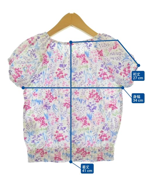 BeBe（ベベ）シャツ 白 サイズ:120(7T-8T) キッズ/2200646525044