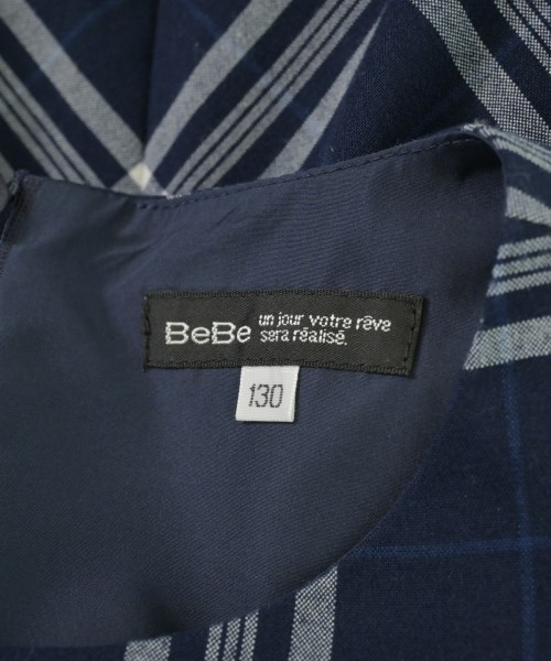 BeBe（ベベ）ワンピース（その他） 紺 サイズ:130(9T-10T) キッズ/2200700285044