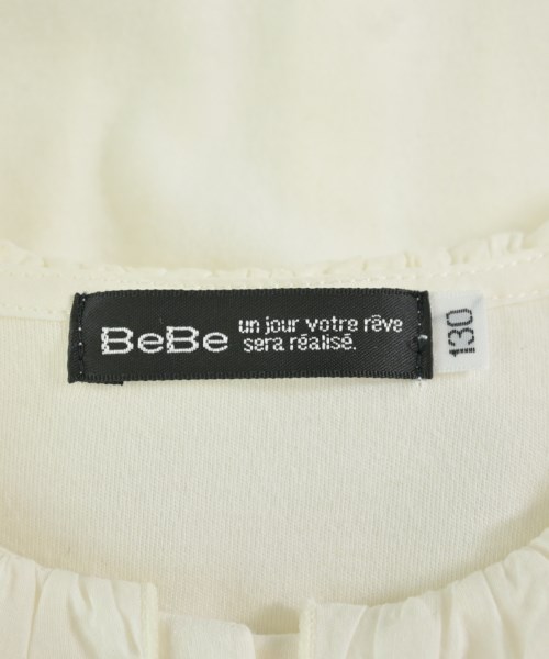 BeBe（ベベ）Tシャツ・カットソー 白 サイズ:130(9T-10T) キッズ/2200700285051