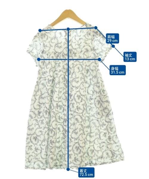 BeBe（ベベ）ワンピース（その他） 白 サイズ:130(9T-10T) キッズ/2200663203130