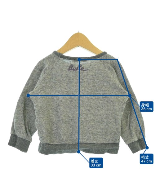 BeBe（ベベ）スウェット グレー サイズ:100(3T-4T) キッズ/2200681910089