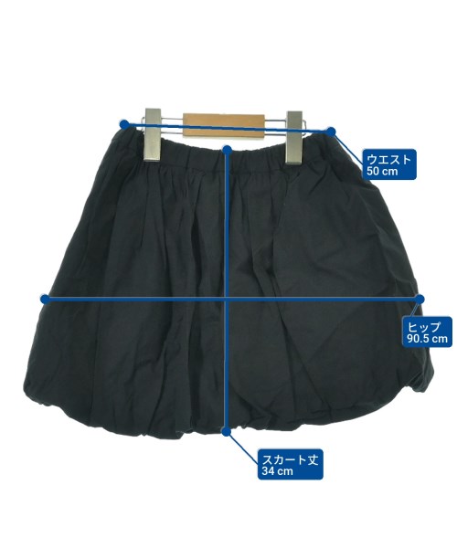 BeBe（ベベ）スカート（その他） 黒 サイズ:120(7T-8T) キッズ/2200685951132