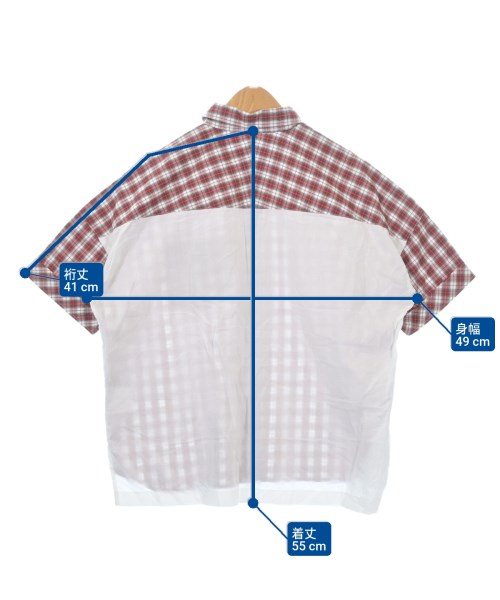 COMME CA DE MODE FILLE（コムサデモードフィユ）シャツ 赤 サイズ:130(9T-10T) キッズ/2200616693094