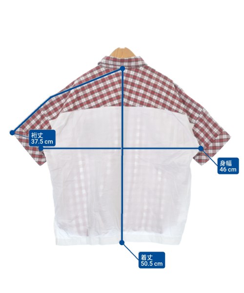 COMME CA DE MODE FILLE（コムサデモードフィユ）シャツ 赤 サイズ:120(7T-8T) キッズ/2200616693100