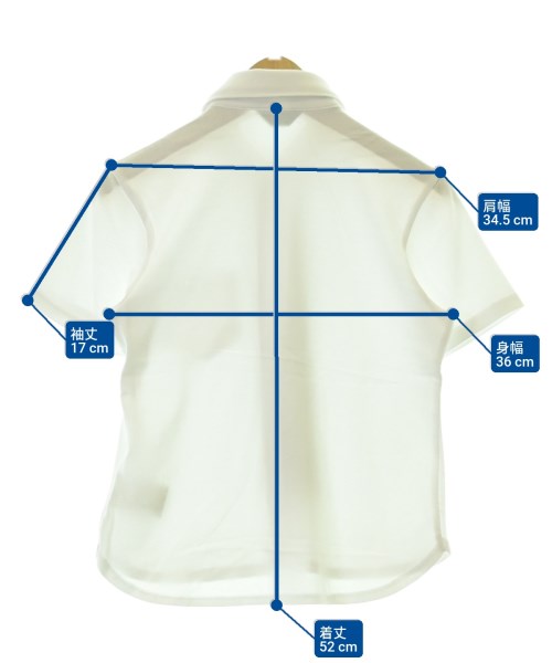 COMME CA ISM（コムサイズム）シャツ 白 サイズ:120(7T-8T) キッズ/2200662597216