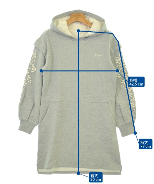 Chloe（クロエ）ワンピース（その他） グレー サイズ:150(13T-14T) キッズ/2200720315684