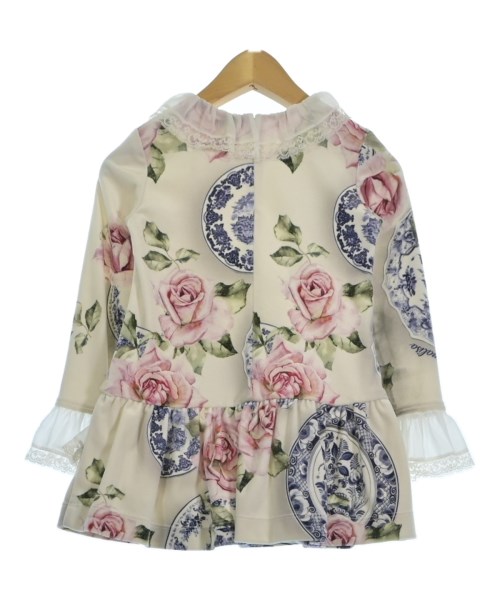 MONNALISA（モナリザ）ワンピース（その他） 白 サイズ:100(3T-4T) キッズ/2200608172019