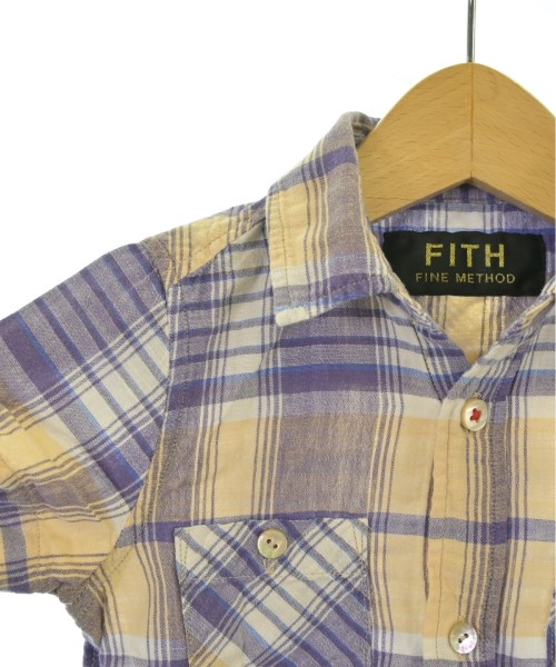 FITH（フィス）シャツ 紫 サイズ:110(5T-6T) キッズ/2200668542098