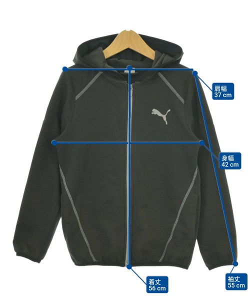 PUMA（プーマ）パーカー 黒 サイズ:140(11T-12T) キッズ/2200673556066